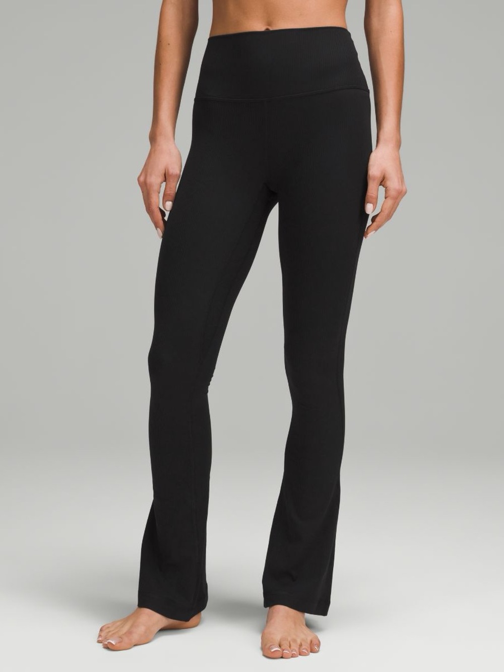Lululemon high-rise ribbed mini flare pant , extra short